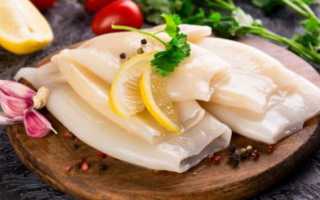 Калорийность кальмар. Химический состав и пищевая ценность.