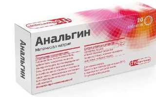 Анальгин — препарат против боли и жара